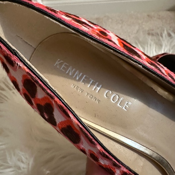 Kenneth Cole NWOT 7.5 leopard print cushion pointy toe - Picture 7 of 7